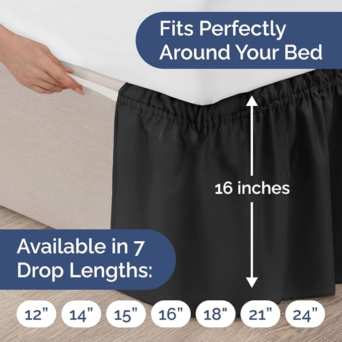 Bed Skirt - Queen - 16 in Drop