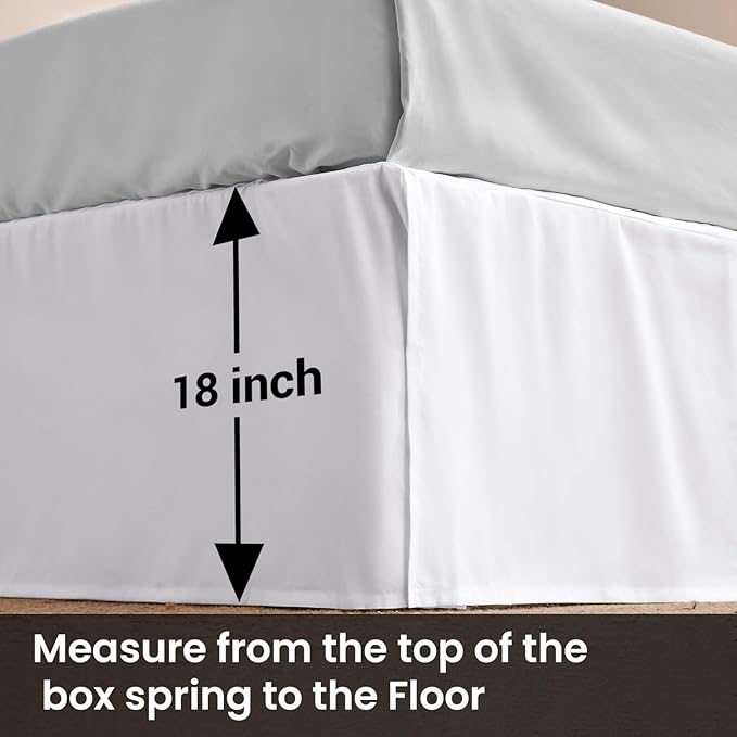 Microfiber Bed Skirt - King - 18 in Drop