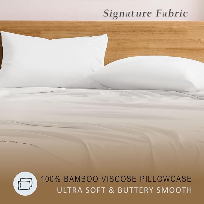 Bamboo Cooling Pillowcase Set - King - 2 Piece