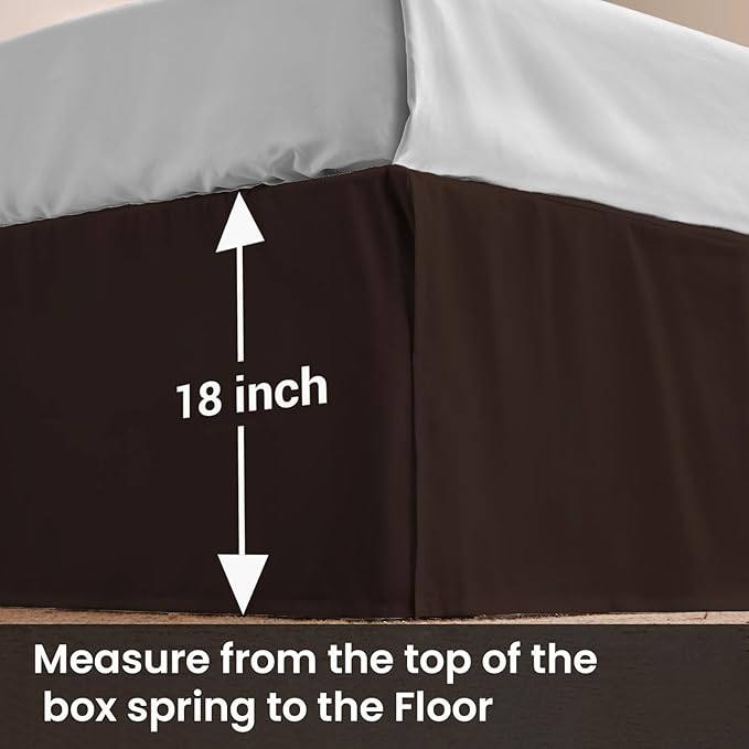 Microfiber Bed Skirt - Full - 18 in Drop