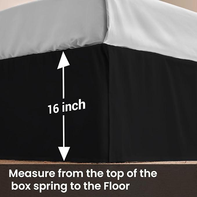 Microfiber Bed Skirt - Full - 16 in Drop