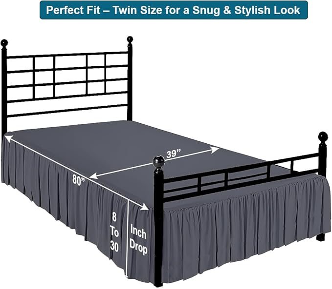 Linen Bed Skirt - Twin