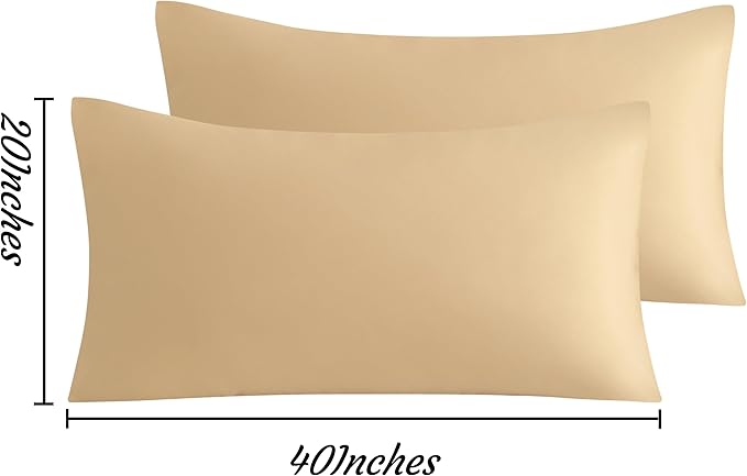 Microfiber Pillowcase Set - King - 20 x 40 in - 2 Pack - 2 Piece