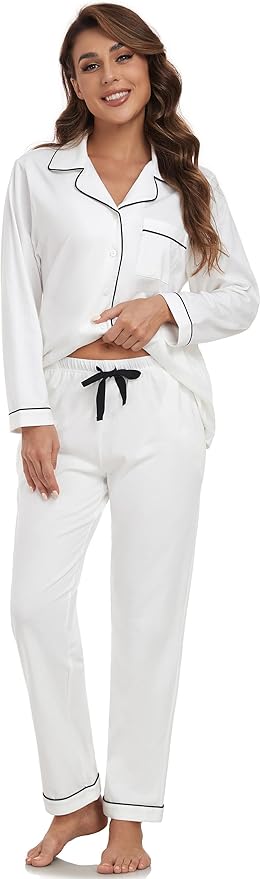 100% Cotton Pants Pajama Set - Long Sleeve - 2 Piece