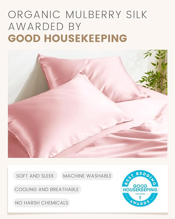 Mulberry Silk Pillowcase Set - Queen - 2 Piece