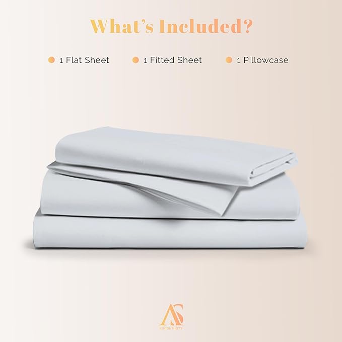 Cooling Bed Sheet Set - Twin XL - 16 in Deep Pocket - 3 Piece