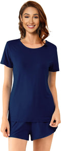 Women's Bamboo Cooling Pajama Set - Short Sleeve - 2 Piece