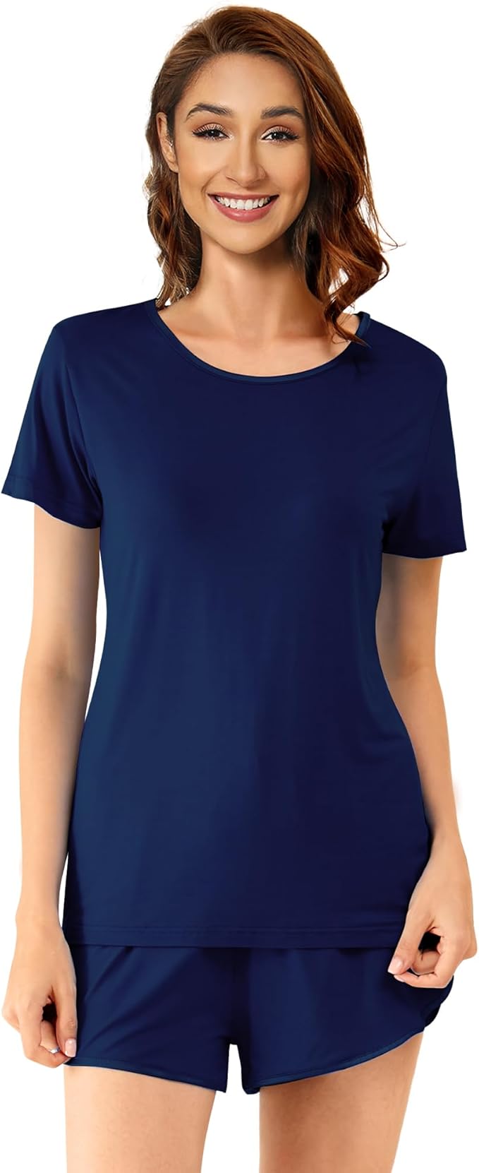 Women's Bamboo Cooling Pajama Set - Short Sleeve - 2 Piece