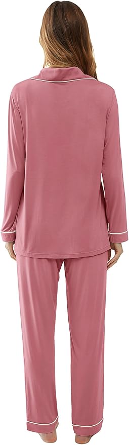 Women's Bamboo Cooling Pajama Set - Long Sleeve