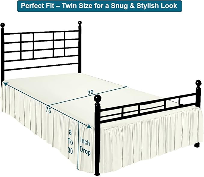 Linen Bed Skirt - Twin
