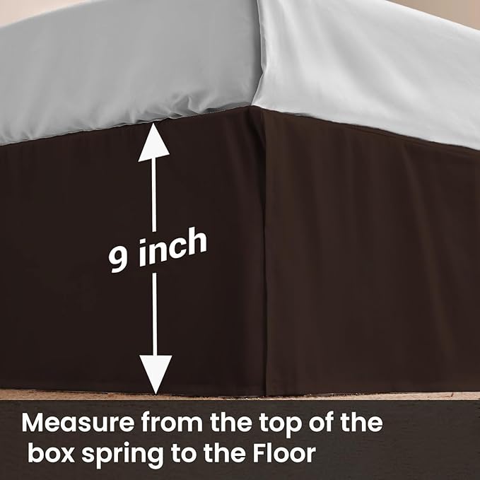 Microfiber Bed Skirt - Twin - 9 in Drop