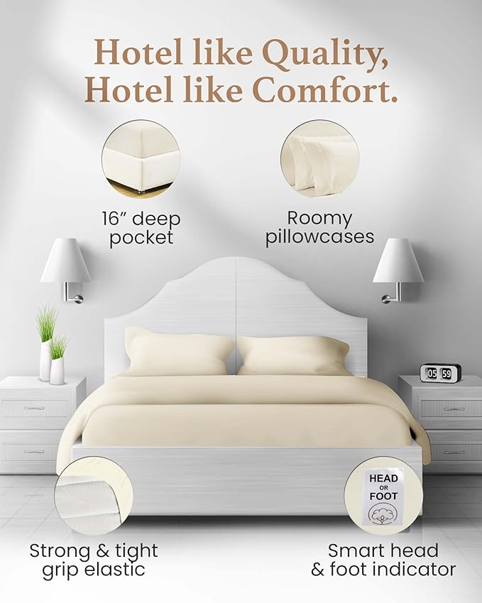 Bed Sheet Set - Queen - 4 Piece