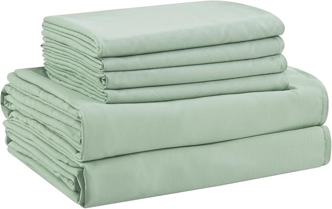 Microfiber Cooling Bed Sheet Set - Full - 6 Piece