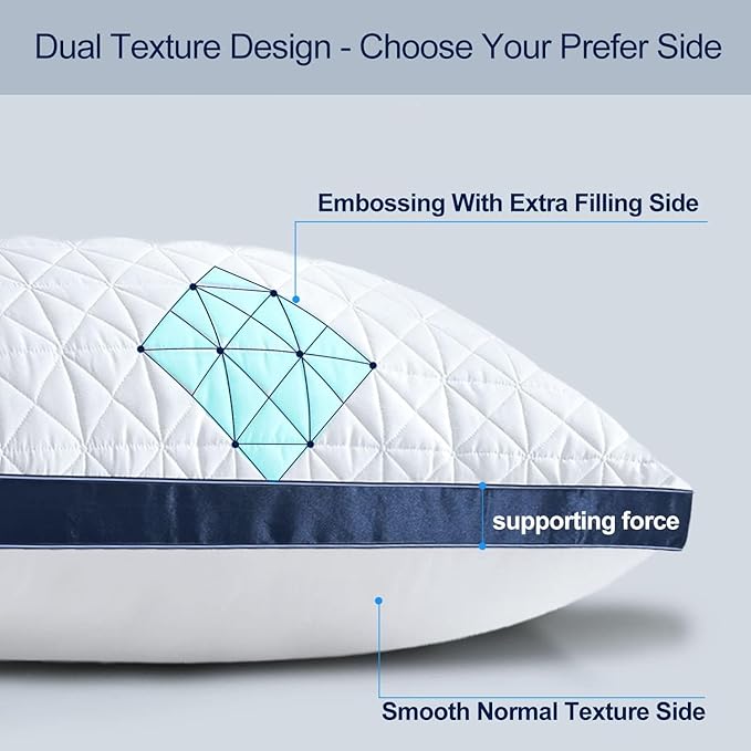 Down Alternative Cooling Bed Pillow - King - 4 Pack