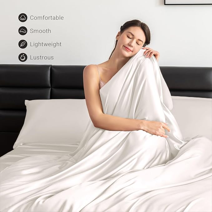 Mulberry Silk Cooling Duvet Cover - Twin