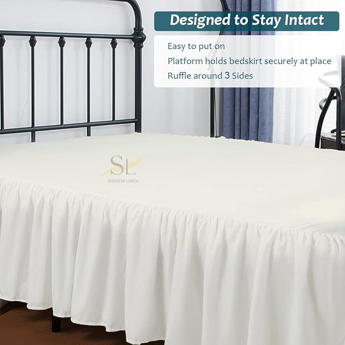 Linen Bed Skirt - Queen