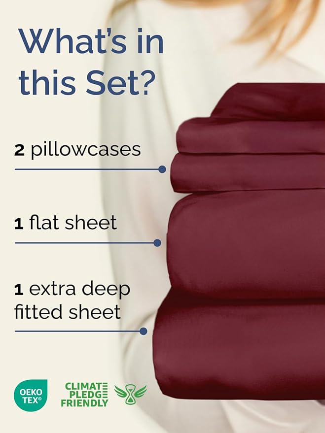 Cooling Bed Sheet Set - Twin - 4 Piece