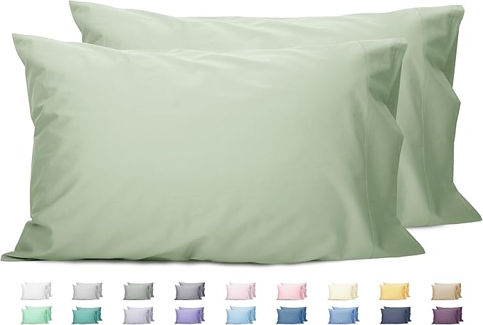 100% Cotton Pillowcase Set - King - 20 x 40 in - 2 Piece