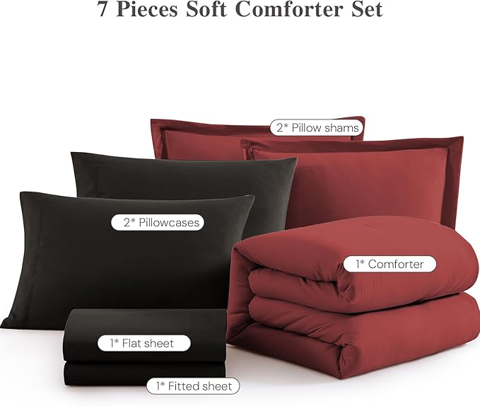 Comforter Set - Queen - 7 Piece