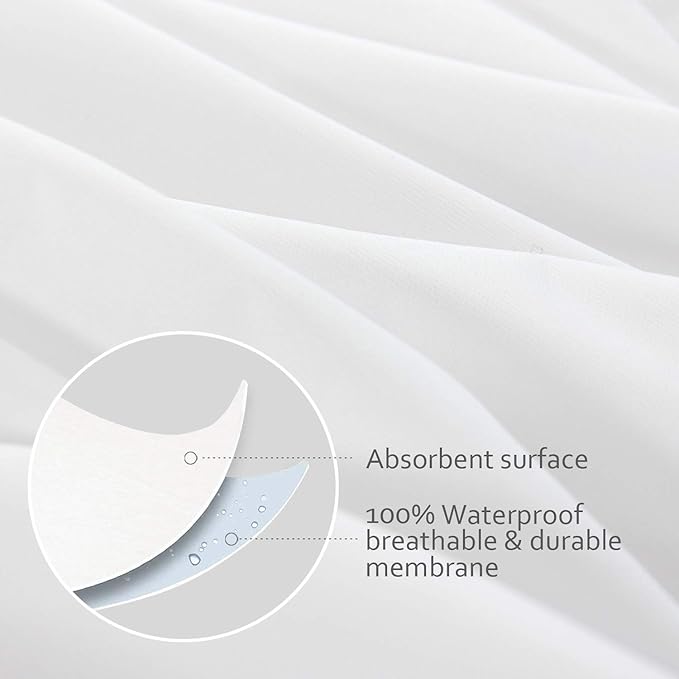 Waterproof Pillow Protector - 22 x 22 in - 4 Piece