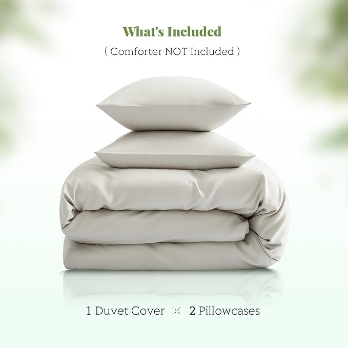 Bamboo Cooling Duvet Cover Set - King - 3 Piece