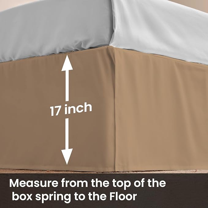 Microfiber Bed Skirt - Full - 17 in Drop