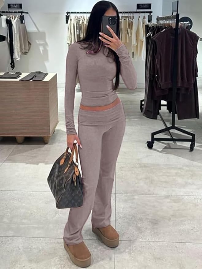 Women's Pants Pajama Set - Long Sleeve - 2 Piece