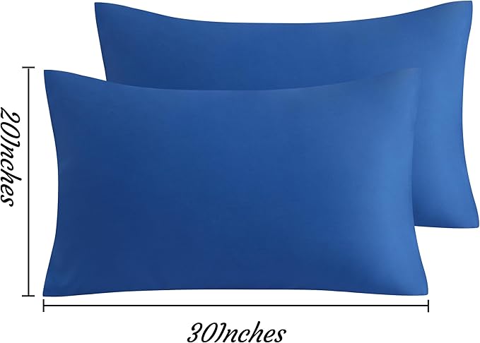 Microfiber Pillowcase Set - Queen - 20 x 30 in - 2 Pack
