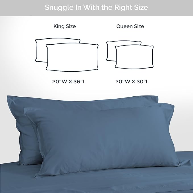 Bamboo Cooling Pillowcase Set - King - 2 Piece
