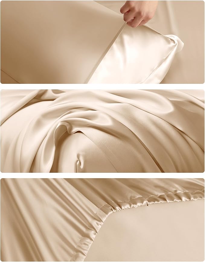 Mulberry Silk Bed Sheet Set - Queen - 4 Piece