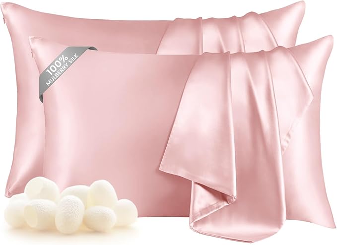 Mulberry Silk Pillowcase Set - Standard - 20 x 26 in - 2 Piece