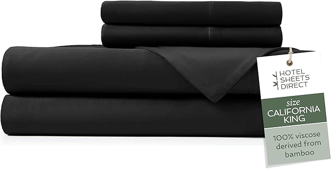 Bamboo Cooling Bed Sheet Set - California King - 4 Piece