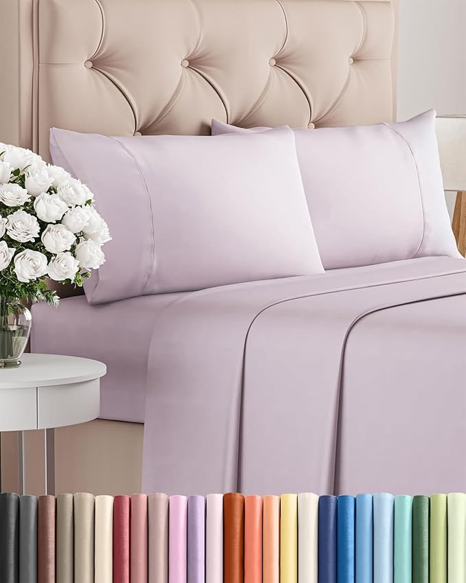 Cooling Bed Sheet Set - Twin - 16 in Deep Pocket - 4 Piece