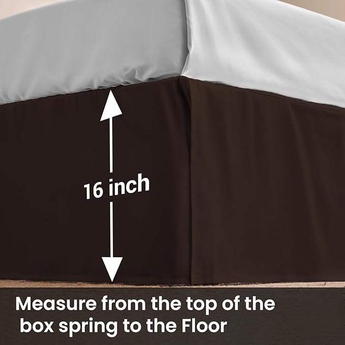 Microfiber Bed Skirt - Full - 16 in Drop