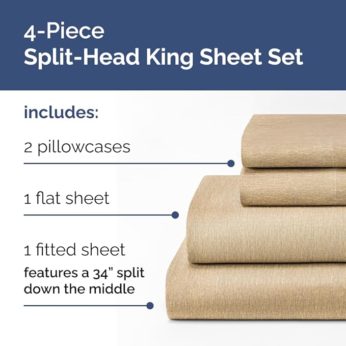 Cooling Bed Sheet Set - King - 4 Piece