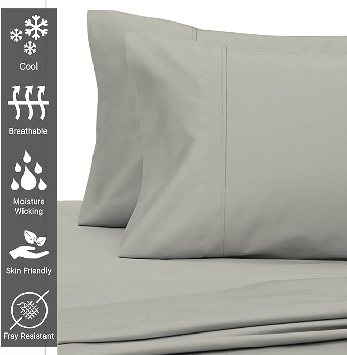 100% Cotton Pillowcase Set - Queen - 2 Piece