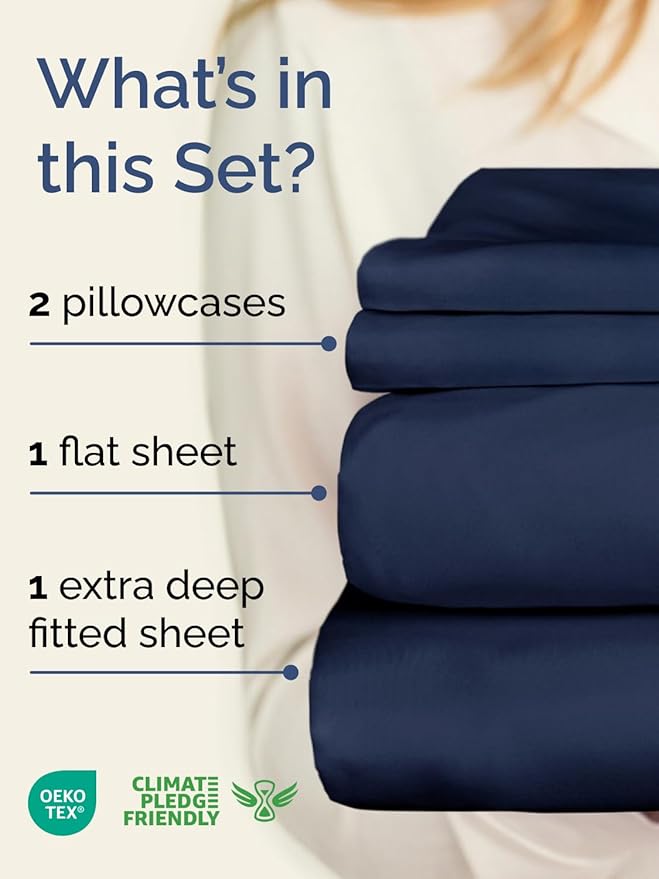 Cooling Bed Sheet Set - Twin - 4 Piece