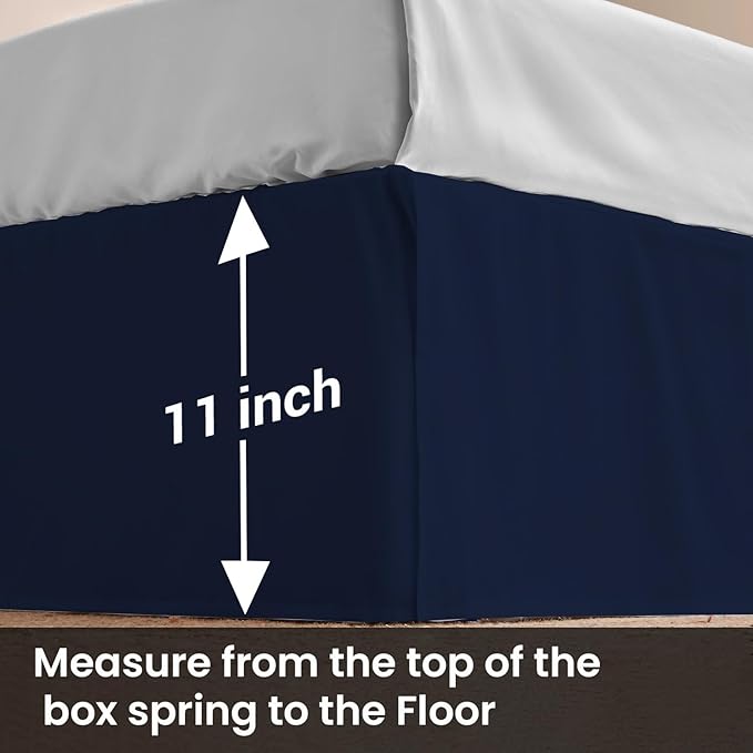 Microfiber Bed Skirt - Twin - 11 in Drop