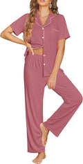 Pants Pajama Set - Short Sleeve - 2 Piece