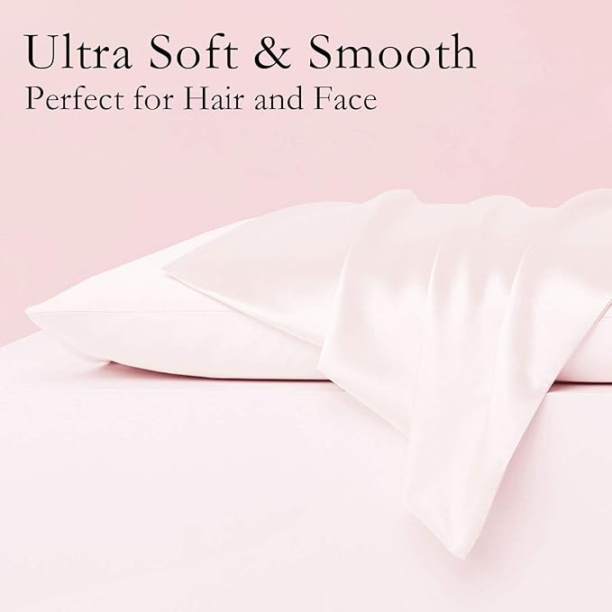 Mulberry Silk Hypoallergenic Pillowcase Set - Queen - 2 Pack