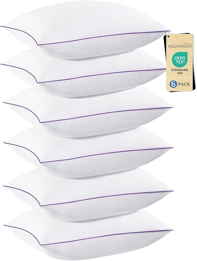 Down Alternative Bed Pillow - Standard - 6 Pack