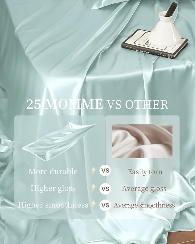 Mulberry Silk Bed Sheet Set - Queen - 4 Piece