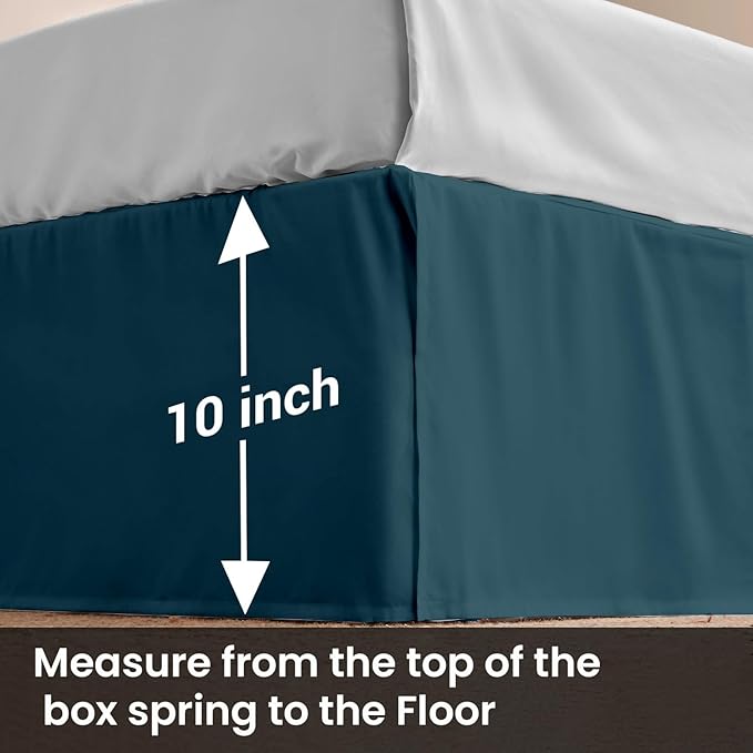 Microfiber Bed Skirt - King - 10 in Drop