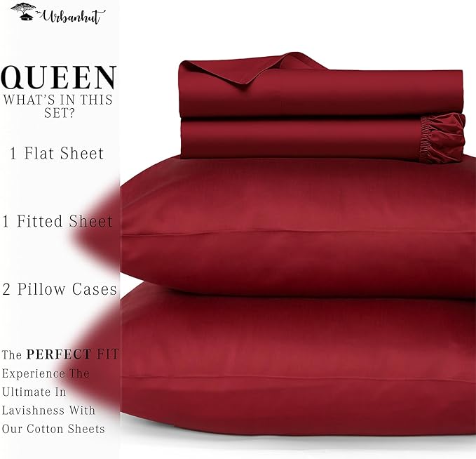 Bed Sheet Set - Queen - 16 in Deep Pocket - 4 Piece
