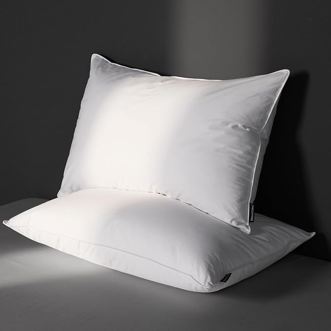 100% Cotton Bed Pillow - King - 2 Pack