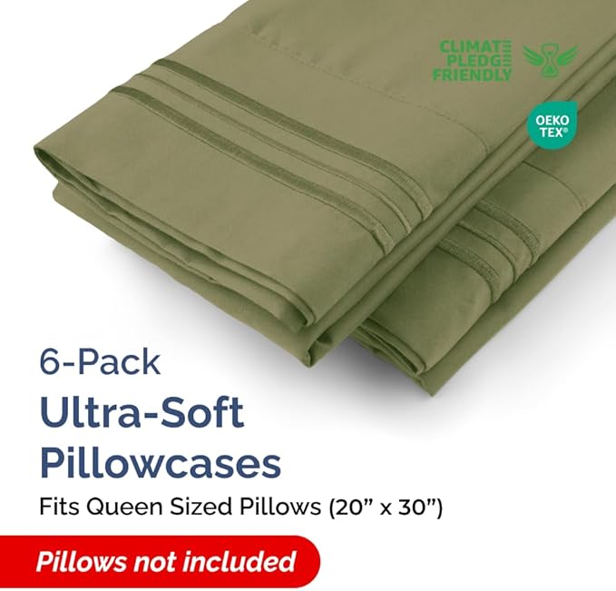 Pillowcase Set - Queen - 6 Piece