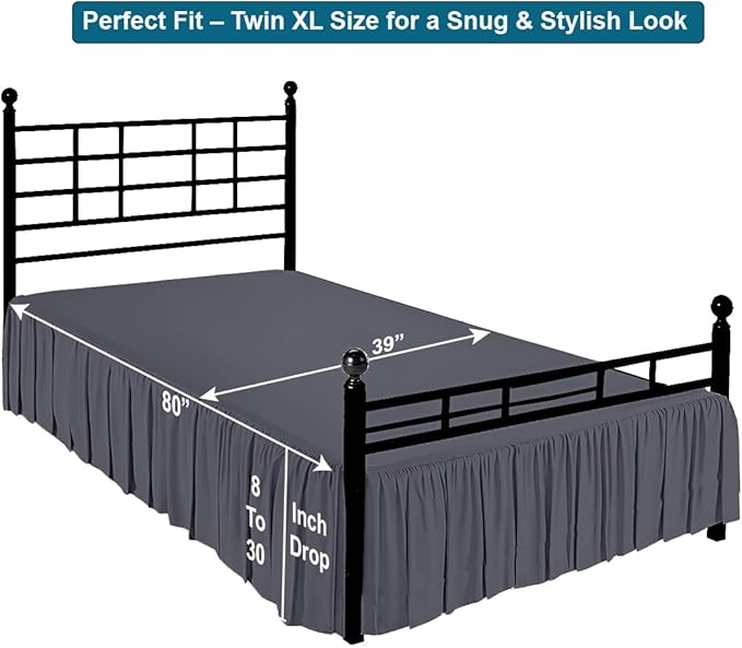 Linen Bed Skirt - Twin