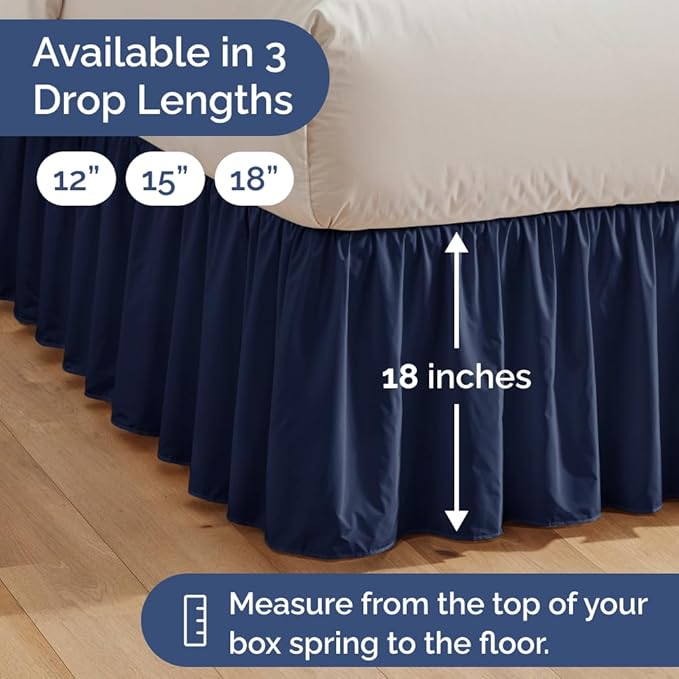 Bed Skirt - Full - 18 in Drop