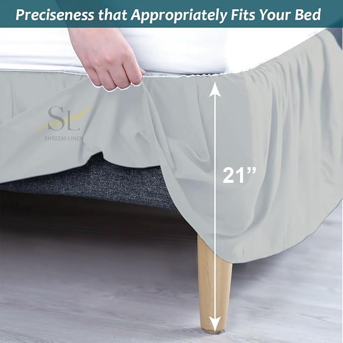 Linen Bed Skirt - Full