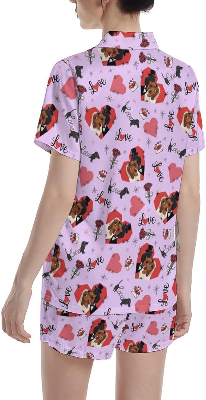 Women's Pajama Set - Short Sleeve - 2 Piece